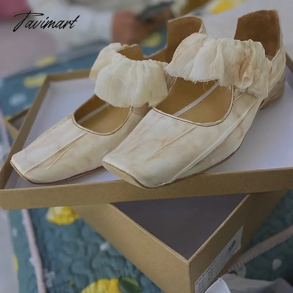 TAVIMART  -  Chunky Heel Sandals Women Fashion Round Toe Slippers Female Brand Designer Slingback Sandal Ladies High Heel Mule Slippers Women