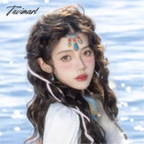 Tavimart - Ethnic Style Photo Forehead Ornament Tibetan Clothing Headdress Diamond Yunnan Xinjiang