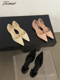Tavimart - Korean Shoes Shallow Mouth Female Footwear Casual Sneaker Elegant Pointed Toe New Dress
