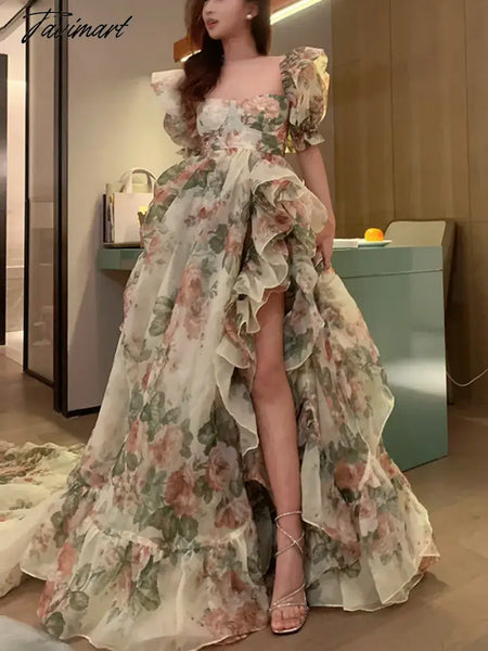 Tavimart Floral Dress Women Elegant Summer New Fashion Evening Party Ladies Vestidos Vintage Bodycon Dresses Female Korean Clothes main image 0