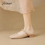 Tavimart - Spring And Autumn Women’s Shoes Low Heels Korean Style Fashion Pearl Design Career
