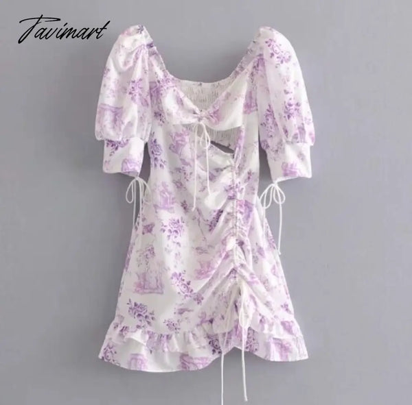 TAVIMART  -  New Gothic Vintage Hot Girls 2 Piece Sets Women Sexy Bow Hooded Halter Tops + Y2k Mini Cake Skirt Harakuju Retro Outfits main image 1