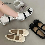 TAVIMART -  Summer Women Ballet Flat Shoes Fashion Shallow Elastic Band Soft Sole Flats Ladies Elegant Dress Mary Jane Shoes