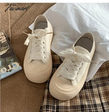 Tavimart - Thick Sole Simple High Sense Increase Ladies Shoes 2024 New Spring And Autumn Light