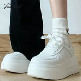 Tavimart White Sports Shoes Korean Women Platform Sneakers Casual Harajuku Tennis Female Vintage