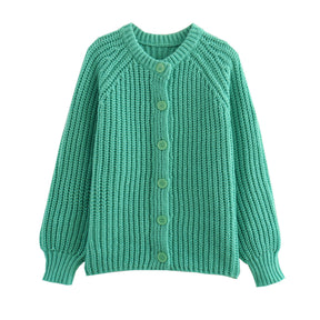 Tavimart Casual Loose Knitted Tops Women'S Autumn And Spring New Fashion Round Neck Striped Long-Sleeved Loose Soft Striped Ladies Sweate main image 0
