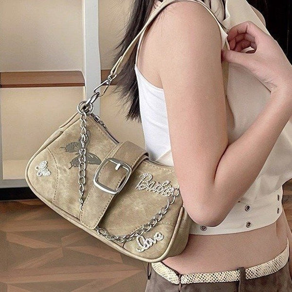 Original Hot Girl Bag Butterfly Star Niche Design Bag All-Match Yabi Millennium Underarm Bag Women's Bag