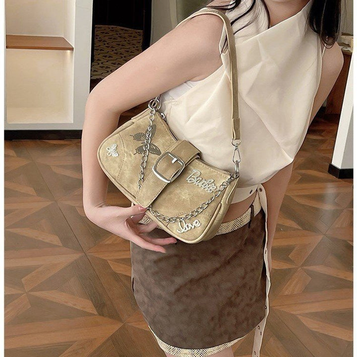 Original Hot Girl Bag Butterfly Star Niche Design Bag All-Match Yabi Millennium Underarm Bag Women's Bag