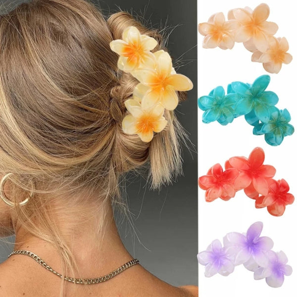 TAVIMART  -  Elegant Plastic Hairpin Fashionable Hairpins Beautiful Flower Hair Pin Claw Hair Clip Accessory for Parties & Weddings