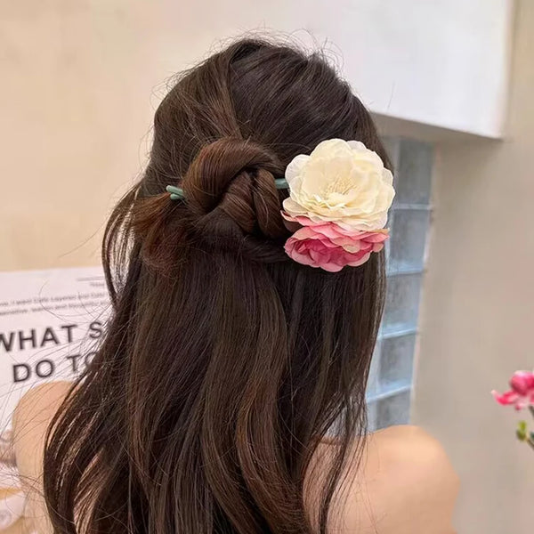 TAVIMART  -  Vintage Hair Sticks U-shaped Hairpins Chinese Hanfu Wedding Hair Accessories Flower Hair Forks Girls Party Headpiece