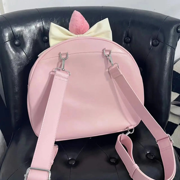 TAVIMART  -  Sweet Strawberry Cake Pink Lolita Kawaii Backpack High-capacity Tote Shoulder Crossbody Bag Cute Schoolbag Gift for Girl