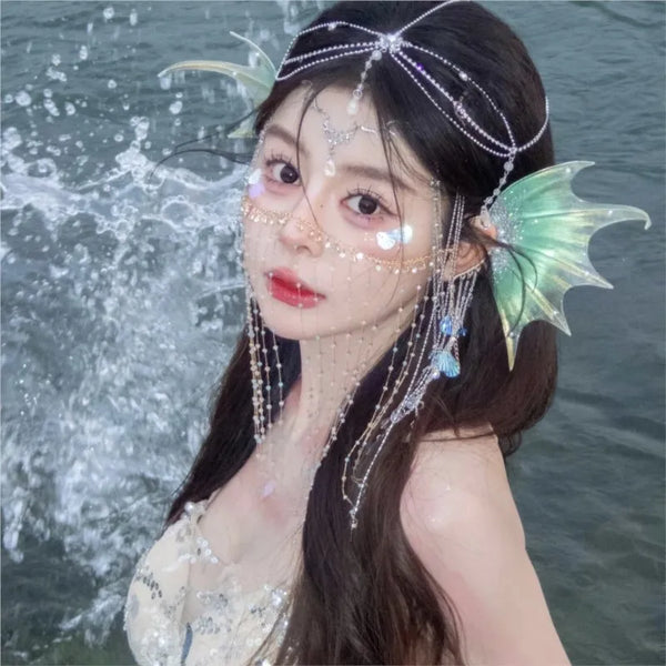 TAVIMART  -  Headdress Mermaid Hanfu Accessories Photo Catwalk