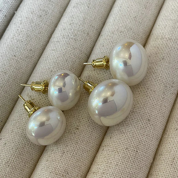 TAVIMART  -  Women's Cute Classic Jewelry Trendy Decorations Vintage Earring Romantic Elegant Imitated Pearl Jewellery Simple Charm Earrings