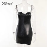 Dress Pu Leather Drill Chain Strap Bag Hip Skirt Ladies Spring And Autumn French Luxury High Waist