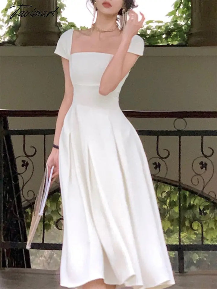 elegant midi dresses for women TAVIMART