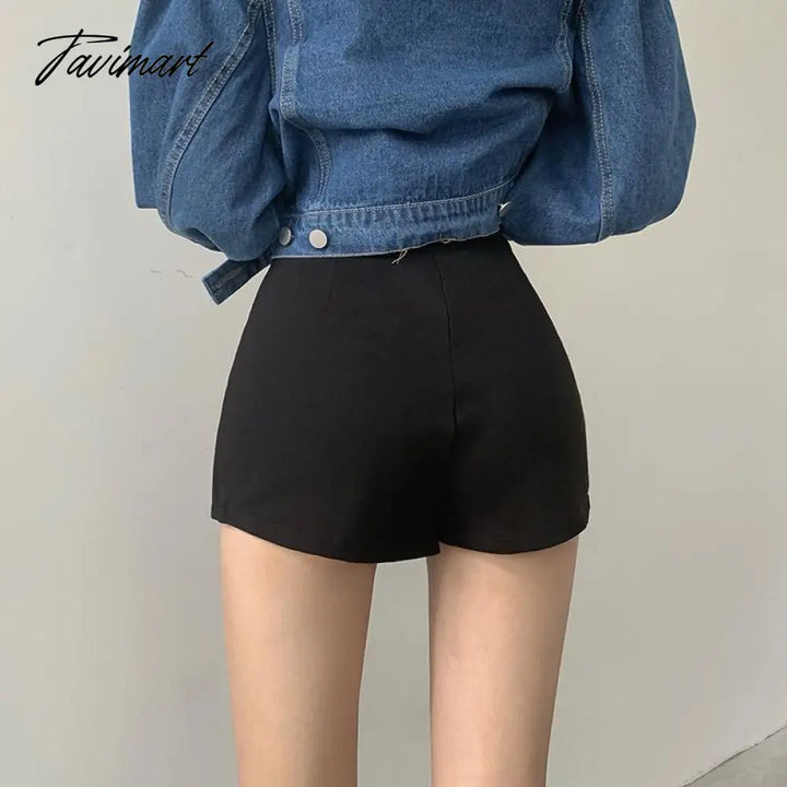 Sexy Split Shorts Skirt Women’s Office Ladies Suit Summer New Black Mini A - Line Pants High