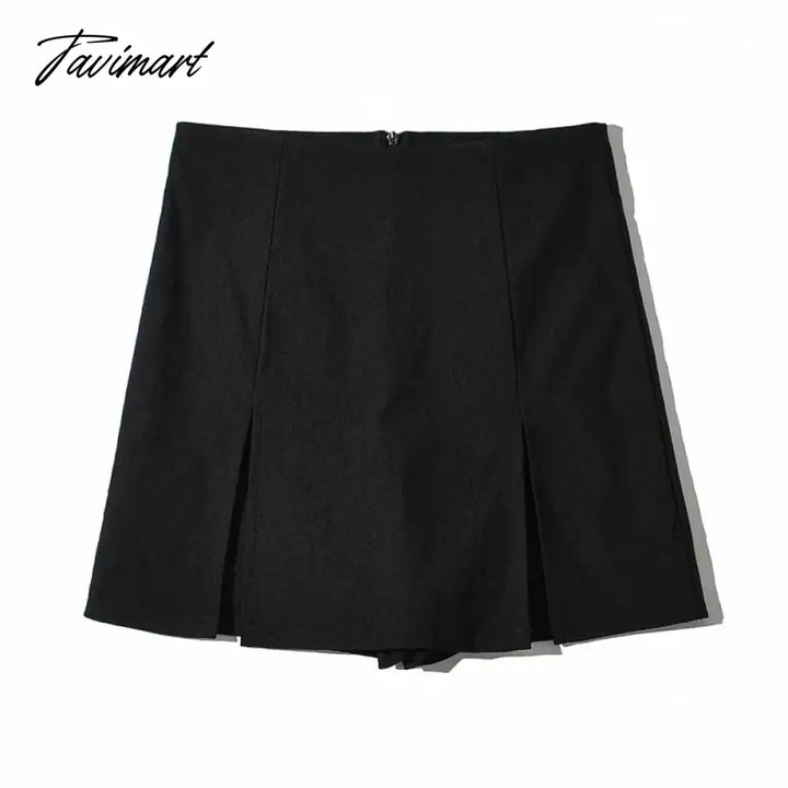 Sexy Split Shorts Skirt Women’s Office Ladies Suit Summer New Black Mini A - Line Pants High