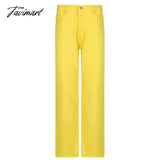 Stylish White Y2K Jeans For Girls Fashion High Waist Vintage Trouser Frmale Straight Women’s
