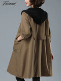 Tavimart Autumn Winter New Long Sleeved Fashionable Windbreaker Women’s Jacket Casual Loose Top
