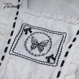 Tavimart Butterfly Princess Jacquard Embroidery Lolita Op Dress Large Swing Spring Summer Sweet