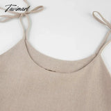 Tavimart - Cotton Women’s Nightwear Spaghetti Strap Sleepwear Summer Nighty For Ladies Sexy Mini