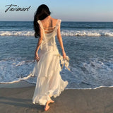 Tavimart - Dress Korean Style Fairy Ropa Coreana Cocktail Dresses Vestidos Blancos Womens Clothing
