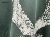 Tavimart Eagle Graphic Sweatshirt Women Winter Streetwear Fashion Letter Print Pullover Tops Simple