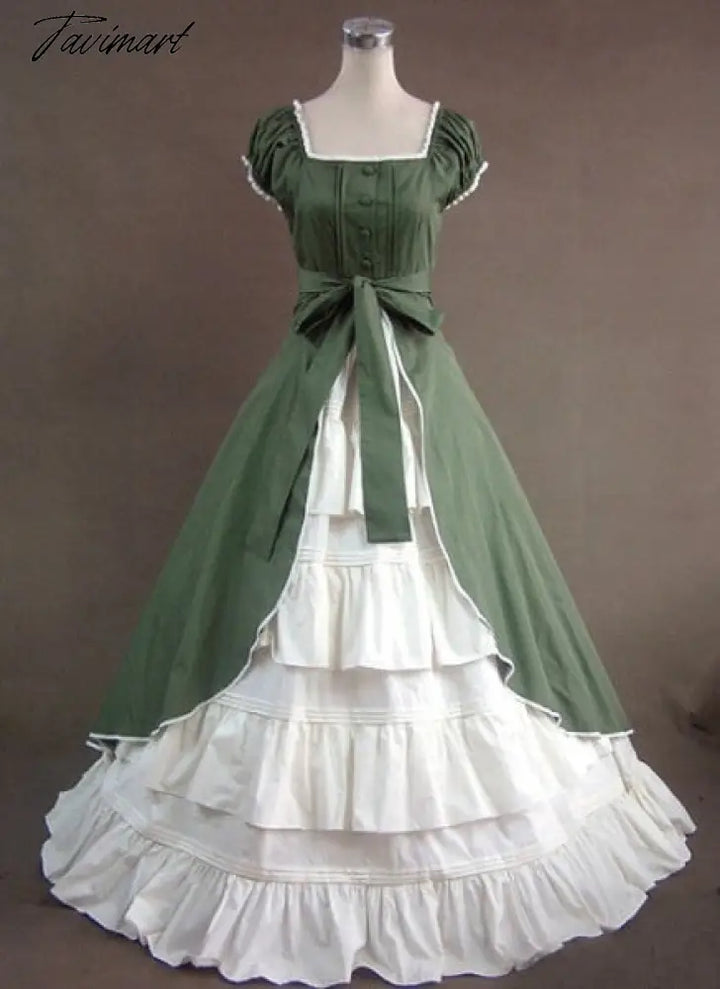 renaissance prom dress Tavimart Elegant Ladies Halloween Party Prom Dress Lolita Ball Gown Me – tavimart