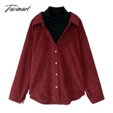Tavimart Elegant Long Sleeve Casual Shirt Top Women Autumn Winter Solid Color O Neck Sweet Vintage