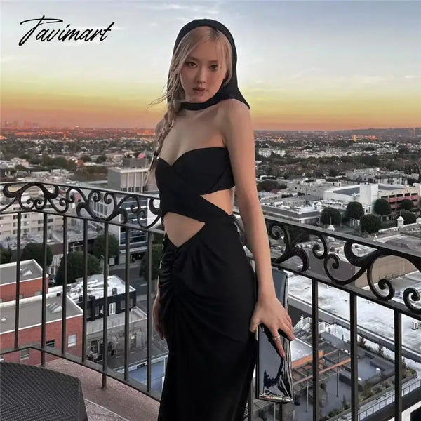 Tavimart European And American Style Spring New Women’s Fashion Openwork Sexy Crop Top Hooded