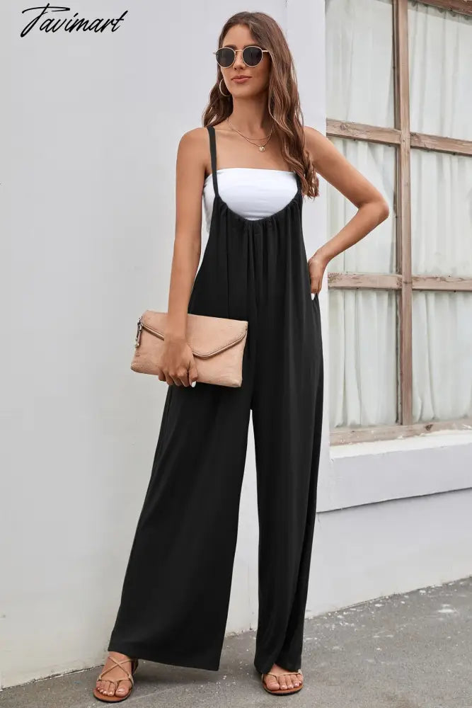 Tavimart Fashion Women’s Jumpsuits Summer Women Rompers New Solid High Waist Sexy Backless Casual