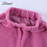 Tavimart Fleece Tracksuits Women’s Winter Set Fashion Streetwear Y2K Casual Bra Vest Sweatpants
