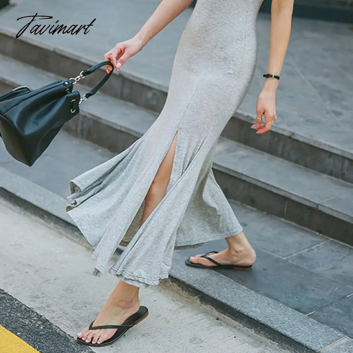 Tavimart Free Shipping New Fashion Plus Size Xs - 10Xl Long Maxi Dress Summer Spring Short Sleeve