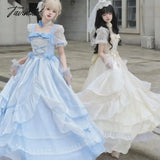 Tavimart French Romantic Style Lolita Op Elegant Girl Cosplay New Chic Fairy Princess Dress