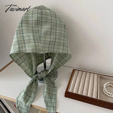 TAVIMART  -  Hooded Shawl Scarf Literary Retro Japanese Photo Concave Shape Men and Women Can Wear Decorative Headscarf Hat Triangle Scarf