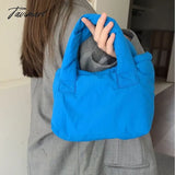 Tavimart Ins Hot Cute Pure Candy Color Small Designer Nylon Totes Trendy Versatile Handbags For