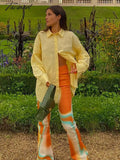 Tavimart Jeans Y2K Slim Fit Flared Pants For Women Sexy Tie Dye Women’s Pantsuit Vintage 90S