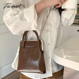 Tavimart Korean Casual Frame Bags For Women Luxury Designer Handbags Purses New In Pu Metal Clip