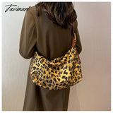 Tavimart - Leopard Print Women Shoulder Bags Large Capacity Winter New Crossbody Bags For Female
