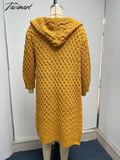 Tavimart Long Sleeve Elegant Knit Wool Women Autumn Winter Solid Color Sweet Korean Vinter Vintage
