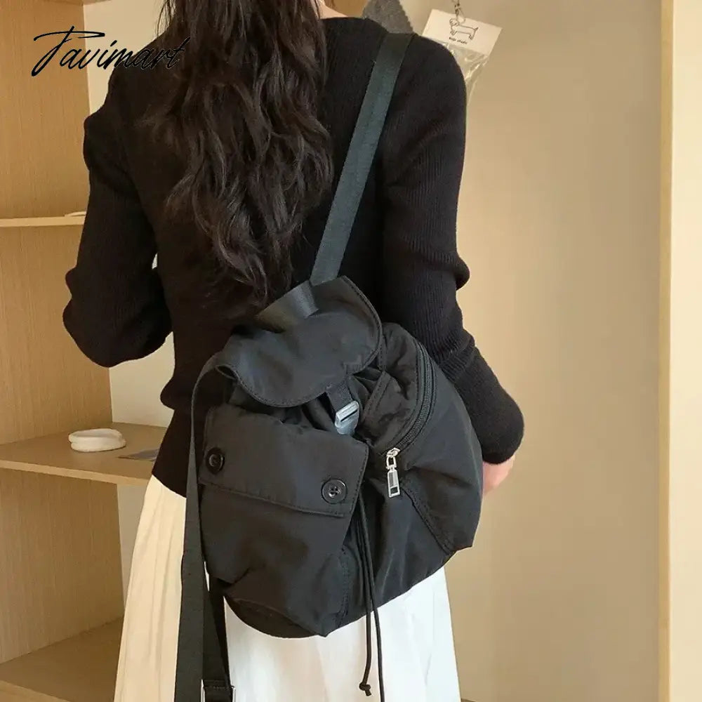 japanese duck mini backpack Tavimart Muti Pocket School Flap Backpack Women Japanese Large Capacit –  tavimart