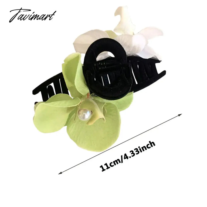 Tavimart - New Butterfly Orchid Flower Hair Clip Claw Women Ladies Fairy Side Clips Headwear