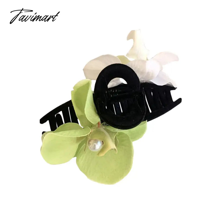 Tavimart - New Butterfly Orchid Flower Hair Clip Claw Women Ladies Fairy Side Clips Headwear