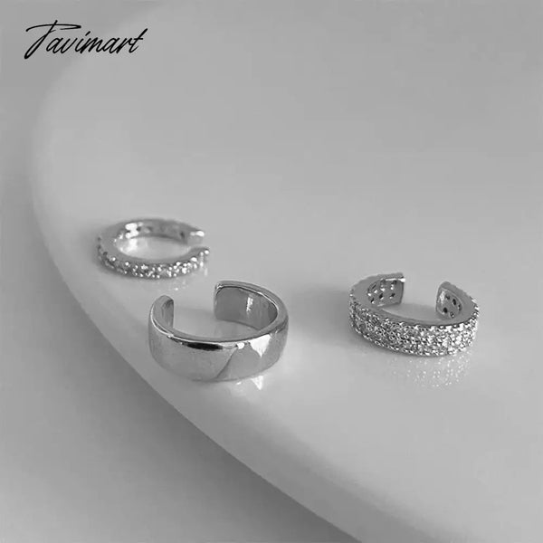 Tavimart - New Fashion Gold Color Circle Non - Piercing Ear Clip Earrings For Women Man Fake