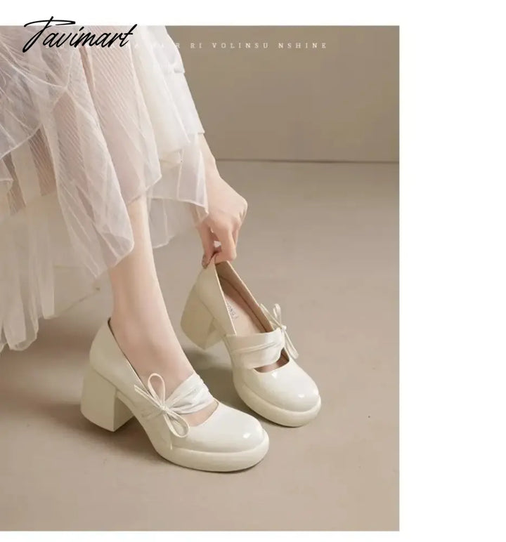 Tavimart - New Mary Jane Women’s Shoes Spring And Autumn Anti - Slip Wear Soft Ladies Platform