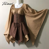 Tavimart New Victorian Op Party European And American Long Sleeve Women's Renaissance Medieval Dress Vintage Lolita Palace Cosplay