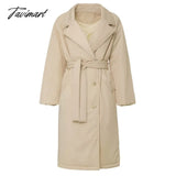 Tavimart Oversized Long Down Jacket Female Winter Quilted Windbreakers Thick Cotton Padded Parkas