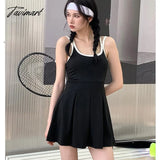 Tavimart Running Tennis Skirt Women's Tennis Badminton Dress Skipping Rope Sports Skirt Tennis Dress Women Pleated Skirt Golf Skirt