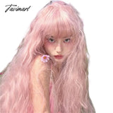 Tavimart - Sakura Pink Wig 1 Meter Long Curly Hair Cos Cherry Blossom With Full Head For Girl’s