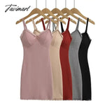 Tavimart - Sexy Bow Lace Sling Dress For Summer Women’s Dress 2024 New Skinny Solid High Waisted